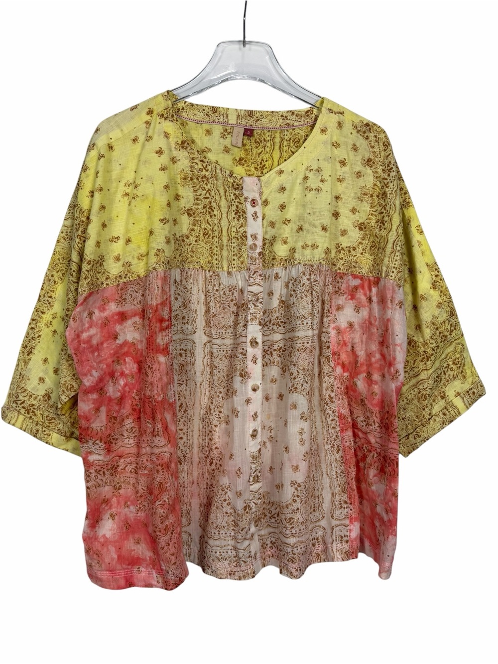 Anthropologie Pilcro The Tavi Button Front 100% Cotton Blouse Top Size XL - Picture 2 of 9